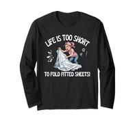 Life is Too Short to Fold Drap-Housse Crazy Driven Fun Manche Longue