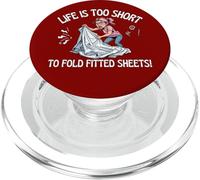 Life is Too Short to Fold Drap-Housse Crazy Driven Fun PopSockets PopGrip pour MagSafe
