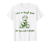 Life is Tough Man Get Yourself A Helmet Ours Vintage T-Shirt
