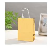 Life-Laser Lot de 10 sacs fourre-tout étincelants pour fête d'anniversaire, cadeaux d'emballage, jouets, bonbons, papier réutilisable, 10 pièces, 24 pièces (jaune, 15 x 8 x 21 cm)