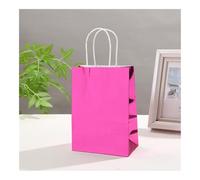 Life-Laser Lot de 10 sacs fourre-tout étincelants pour fête d'anniversaire, cadeaux d'emballage, jouets, bonbons, papier réutilisable, 10 pièces, 24 pièces (rose, 15 x 8 x 21 cm)