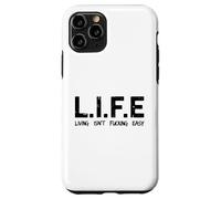 Life Living Isn't Fucking Easy Acronyme Sarcastique drôle Coque pour iPhone 11 Pro