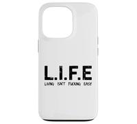 Life Living Isn't Fucking Easy Acronyme Sarcastique drôle Coque pour iPhone 13 Pro