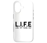Life Living Isn't Fucking Easy Acronyme Sarcastique drôle Coque pour iPhone 17
