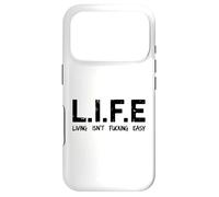 Life Living Isn't Fucking Easy Acronyme Sarcastique drôle Coque pour iPhone 17 Pro