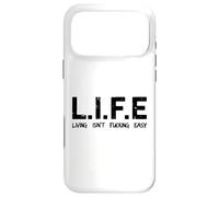 Life Living Isn't Fucking Easy Acronyme Sarcastique drôle Coque pour iPhone 17 Pro Max