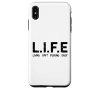 Life Living Isn't Fucking Easy Acronyme Sarcastique drôle Coque pour iPhone XS Max