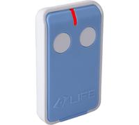 LIFE MAXI 2 - Émetteur manuel 2 canaux | Télécommande 433,92 MHz | Cryptage à code tournant | Portée jusqu'à 200 m | Durable avec batterie 12 V | Verrouillage compact des touches
