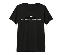 Life Mindful Yoga Helps Motivation T-Shirt Haut de Gamme