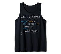 Life of a Coder Coffee Développeur de science informatique Débardeur