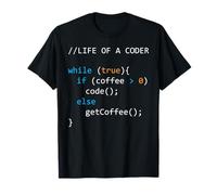 Life of a Coder Coffee Développeur de science informatique T-Shirt