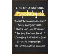 Life of a School Psychologist: Funny School Psychologist Gifts For Men and Women - Great Psychology Journal For National School Psychologist ... and School Psych Office Gifts For Her and Him