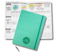 Life Planner, Agenda de motivation fabriqué en Italie, Agenda 12 mois, de janvier à décembre 2026, planificateur hebdomadaire et mensuel, espaces dédiés aux pensées et aux réflexions (eau, grand)
