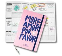 Life Planner, Agenda de motivation fabriqué en Italie, Agenda 16 mois, de septembre 2025 à décembre 2026, planificateur hebdomadaire et mensuel, espaces dédiés aux pensées et réflexions (More Amor)