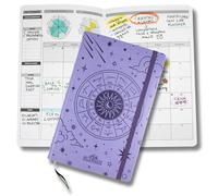 Life Planner, Agenda de motivation fabriqué en Italie, Agenda 16 mois, de septembre 2025 à décembre 2026, planificateur hebdomadaire et mensuel, espaces dédiés aux pensées et réflexions (Constellation