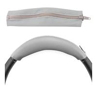 Life Q20 Housse de protection en cuir pour bandeau compatible avec les casques Anker Soundcore Life Q10 Q20 Q30 Q35 avec fermeture éclair (gris)