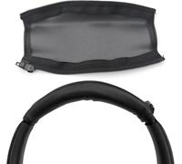 Life Q20 Housse de rechange en cuir pour bandeau compatible avec les casques Soundcore Life Q10 Q20 Q30 Q35 avec fermeture éclair - Noir