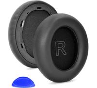 Life Q30/Q35 Coussinets d'oreille de rechange en mousse compatibles avec les casques Soundcore Life Q30/Q35 BT, cuir doux, mousse antibruit haute densité (noir)
