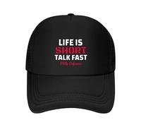 Life’s Short Talk Fast Casquette de Baseball Charme de Luxe Bonnet d’été Chapeau d’été Anime, Casquettes Femmes Hommes
