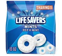 LIFE SAVERS Pep-O-Mint Breath Mints Bonbons durs à la menthe, taille partagée, sac de 368,5 g