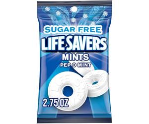Life Savers Pep O Mint Sugar Free Candy Bag| 2.75 Ounce