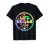 Life Skills Vibes Team Be Kind School Life Skills Teacher T-Shirt