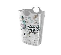 Life Story Panier à Linge avec Poignée, avec d'aération, Corbeille à Linges Coffre à Linge Plastique, 58L, 53×40×65cm