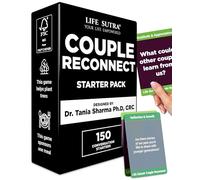 Life Sutra Jeu de cartes de reconnexion pour couple, 150 cartes de conversation pour renforcer la confiance, approfondir les liens et renforcer la communication, un jeu inspiré de la thérapie pour les