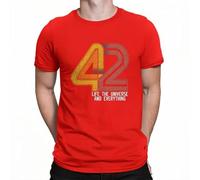 Life The Universe and Everything Men T Shirts The Hitchhikers Guide to The Galaxy Film Awesome Tees Short Sleeve O Neck