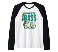 Life Without Bass is Just Treble Design Humoristique Vintage Manche Raglan