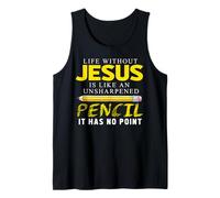 Life Without Jesus Funny Christian Religious Faith Débardeur