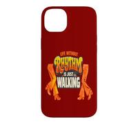 Life Without Rhythm is Just Walking Retro Disco Groove Coque pour iPhone 14 Plus