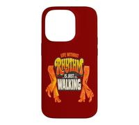 Life Without Rhythm is Just Walking Retro Disco Groove Coque pour iPhone 14 Pro