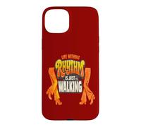 Life Without Rhythm is Just Walking Retro Disco Groove Coque pour iPhone 15 Plus