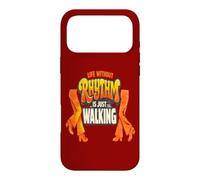 Life Without Rhythm is Just Walking Retro Disco Groove Coque pour iPhone 17 Pro Max