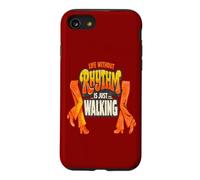 Life Without Rhythm is Just Walking Retro Disco Groove Coque pour iPhone SE (2020) / 7/8