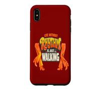 Life Without Rhythm is Just Walking Retro Disco Groove Coque pour iPhone XS Max
