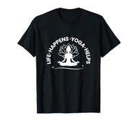 Life Yoga Helps Meditation T-Shirt Graphique avec Valeur