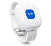 LifeAlert Connect Bouton SOS pour personnes âgées WiFi - Bracelet d'urgence personnel compatible Tuya Smart Life - Pendentif sauvetage notification application smartphone - Étanche IP65 - Batterie 400