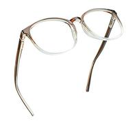 LifeArt Lunettes de lecture, verres de blocage léger bleu, verres d'ordinateur pour femmes hommes (Brun Clair, grossissement 1,00)