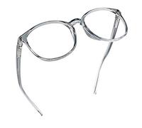 LifeArt Lunettes de lecture, verres de blocage léger bleu, verres d'ordinateur pour femmes hommes (Gris Clair, grossissement 0,25)