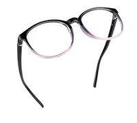 LifeArt Lunettes de lecture, verres de blocage léger bleu, verres d'ordinateur pour femmes hommes (Violet Noir, grossissement 2,50)