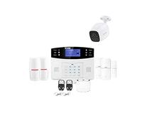 Lifebox Alarme sans Fil Connectée WiFi et GSM 4G pour Appartement Evolution Kit Connecté 2 Géré par Application avec Caméra