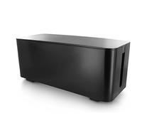 Lifebox - BOITE01N - Accessoires électriques - Coffret De Rangement Câbles Et Multiprises Taille Moyenne Noir