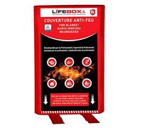Lifebox Couverture anti-feu 120 x 120 cm – Sécurité incendie