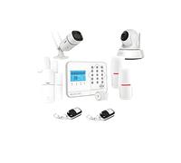 LIFEBOX Kit Alarme Maison connectée sans Fil WiFi Box Internet et GSM Futura Blanche Smart Life et 2 caméra WiFi - Lifebox - KIT11