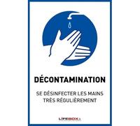 LIFEBOX Panneau Affichage pour la désinfection des Mains