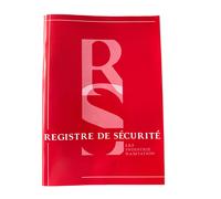 Lifebox Registre de sécurité, A4 - Rouge
