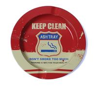 LifeChic Cendrier rond Ø 13,5 cm en plastique - Keep Clean | Intérieur et Extérieur pour Maison, Bar, Bureau, Restaurants, Hôtels et Jardins