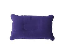 LifeChic Coussin de Voyage Gonflable 38 x 24 cm Bleu - Confort et Soutien pour Le Cou, Parfait pour Les Voyages et la détente, l'avion, la Voiture, Le Train et Le Bureau, Facile à gonfler